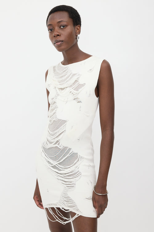 Maison Margiela Distressed Knit Dress