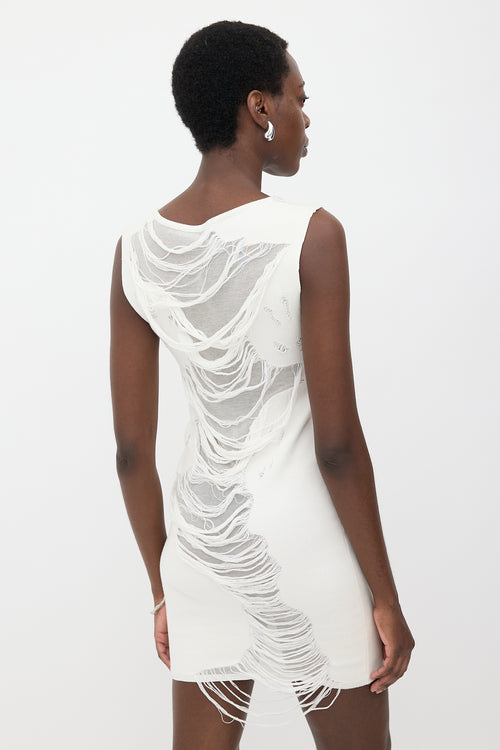 Maison Margiela Distressed Knit Dress