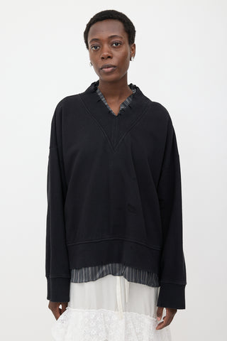 Maison Margiela Distressed Layered Sweatshirt