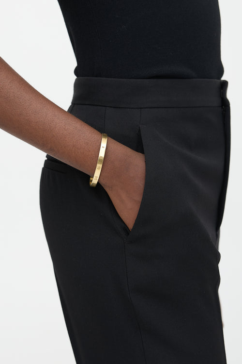 Maison Margiela Gold Plated Numerical Cuff Bracelet