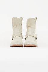 Maison Margiela Grey Suede Western Boot