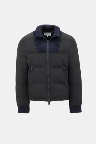 Maison Margiela Knit Panel Puffer Jacket