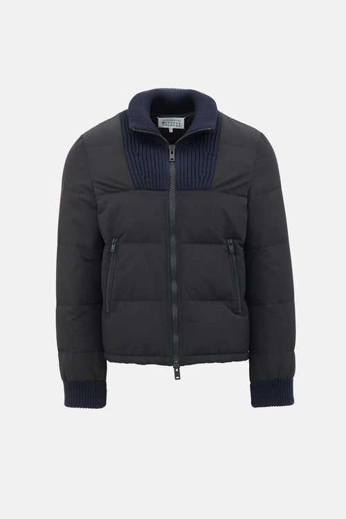 Maison Margiela Knit Panel Puffer Jacket