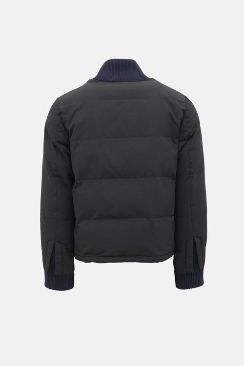 Maison Margiela Knit Panel Puffer Jacket