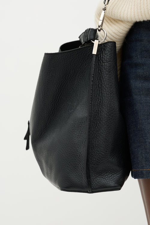 Maison Margiela Leather Large Offset Bucket Bag