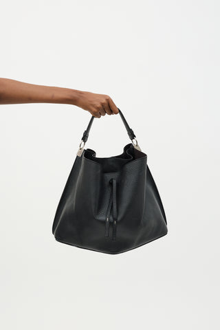 Maison Margiela Leather Large Offset Bucket Bag