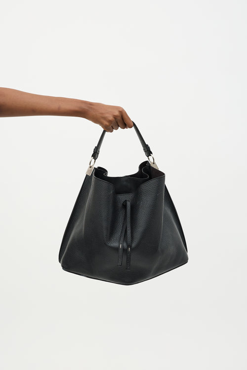 Maison Margiela Leather Large Offset Bucket Bag