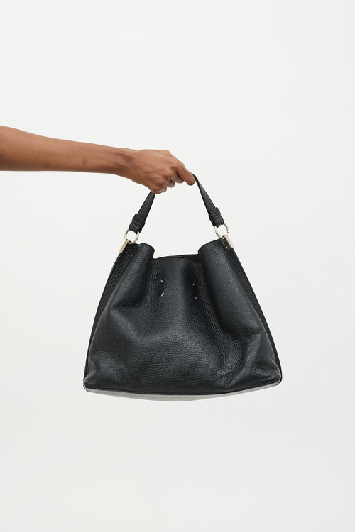 Maison Margiela Leather Large Offset Bucket Bag