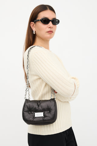 Maison Margiela Leather Small Glam Slam Flap Bag