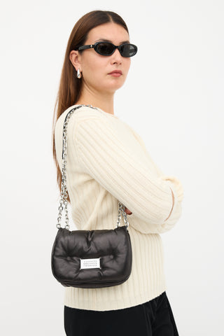 Maison Margiela Leather Small Glam Slam Flap Bag