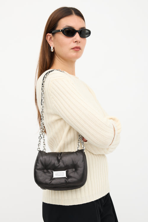 Maison Margiela Leather Small Glam Slam Flap Bag