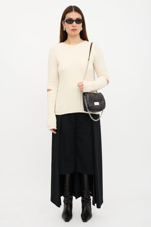 Maison Margiela Leather Small Glam Slam Flap Bag