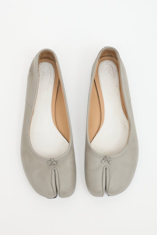 Maison Margiela Leather Tabi Ballerina Flat