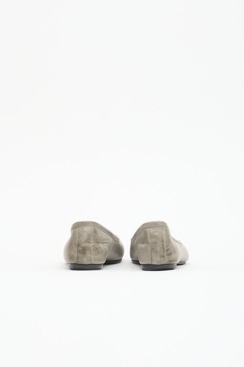 Maison Margiela Leather Tabi Ballerina Flat