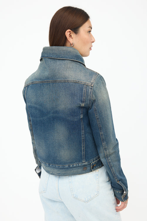 Maison Margiela Oversized Collar Denim Jacket