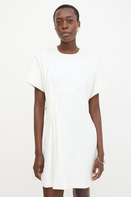 Maison Margiela Pleated T-Shirt Dress