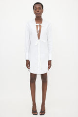 Maison Margiela Poplin Tie Shirt Dress