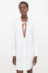 Maison Margiela Poplin Tie Shirt Dress