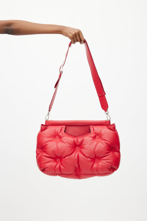 Maison Margiela Red Leather Glam Slam Crossbody Bag