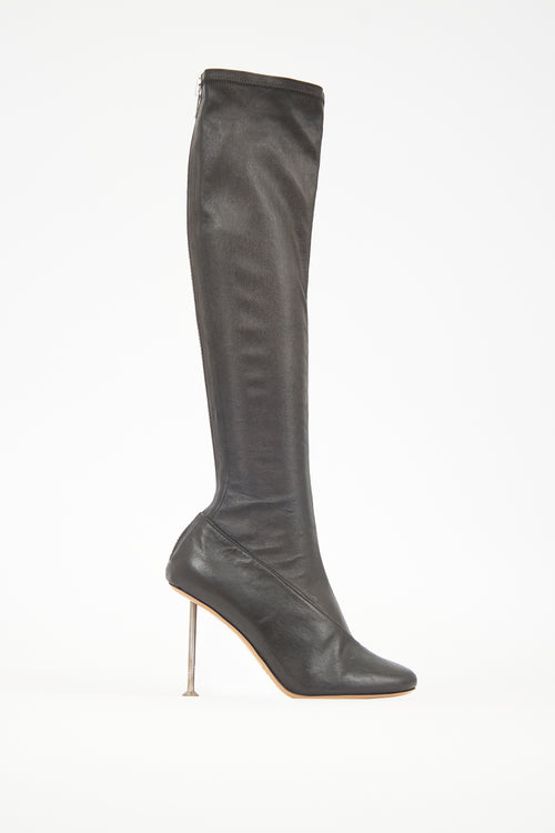 Maison Margiela Stretch Leather Nail Boot