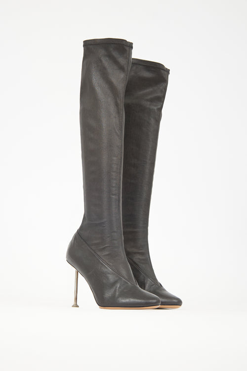 Maison Margiela Stretch Leather Nail Boot