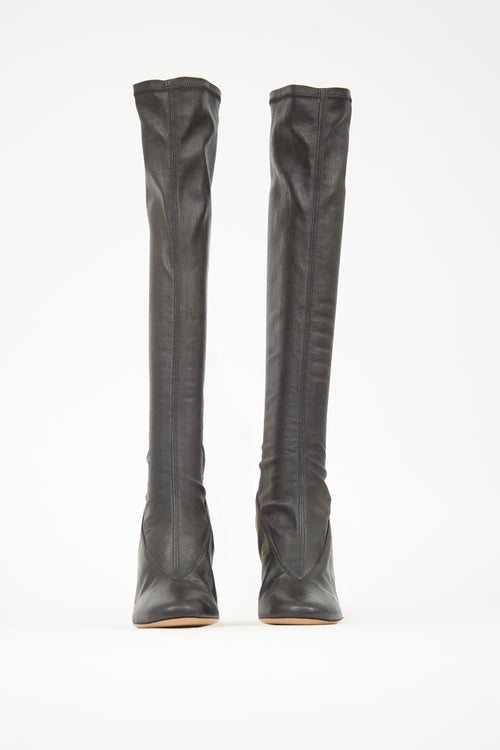 Maison Margiela Stretch Leather Nail Boot