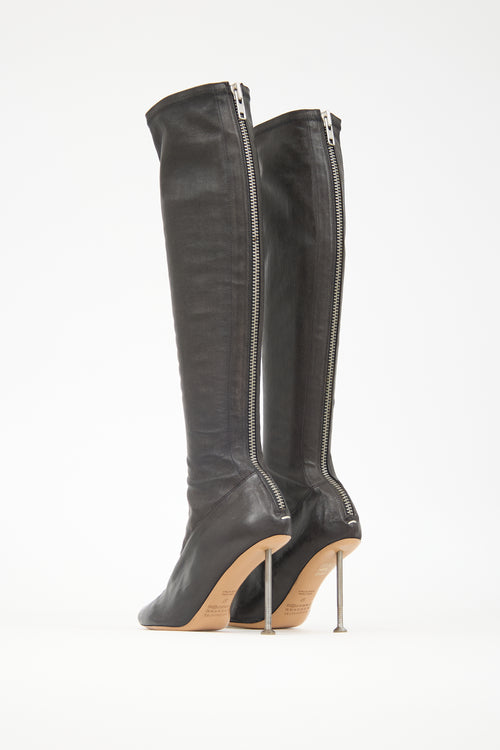 Maison Margiela Stretch Leather Nail Boot