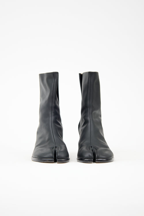 Maison Margiela Leather Tabi Heeled Boot