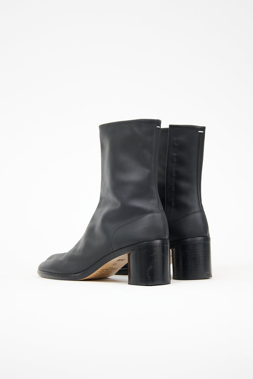 Maison Margiela Leather Tabi Heeled Boot