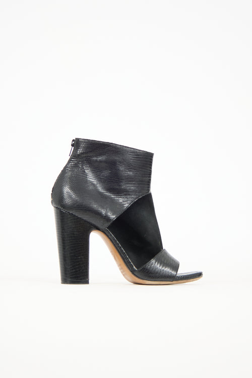 Maison Margiela Textured Leather Cutout Heel