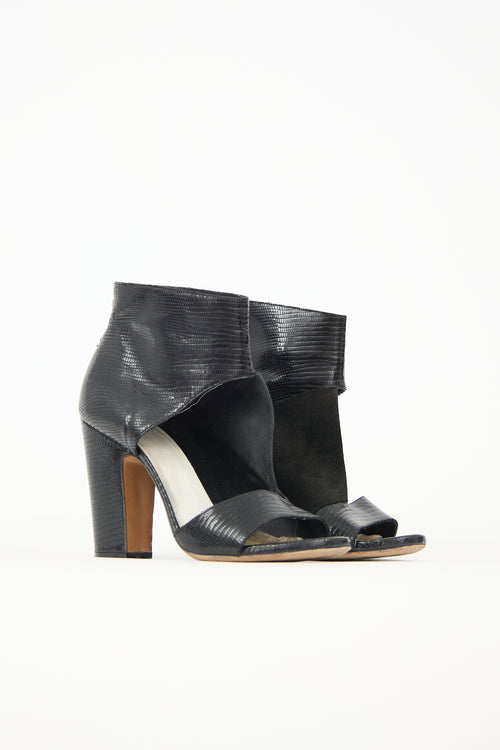 Maison Margiela Textured Leather Cutout Heel
