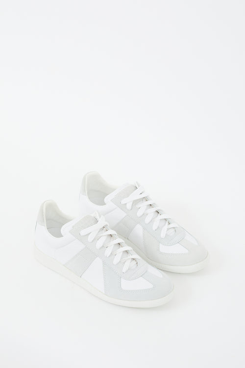 Maison Margiela White & Grey Leather Replica Sneaker