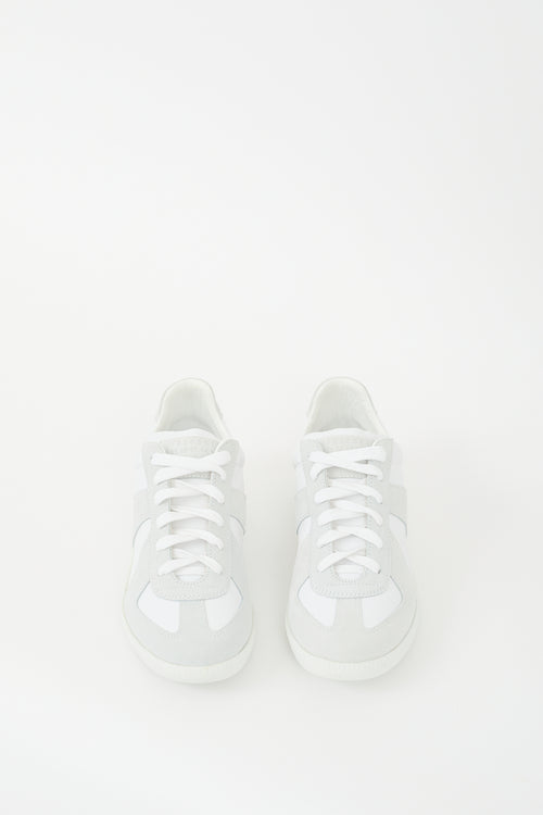 Maison Margiela White & Grey Leather Replica Sneaker