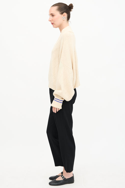 Maison Margiela Wool Oversized Cropped Sweater