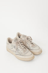 Maison Margiela X Reebok Beige Project 0 Club C Trompe L'Oeil  Sneaker