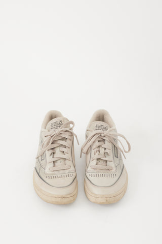 Maison Margiela X Reebok Beige Project 0 Club C Trompe L'Oeil  Sneaker