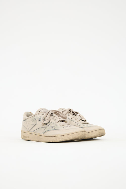 Maison Margiela X Reebok Leather Project 0 Club C Sneaker
