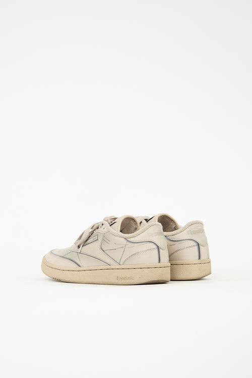 Maison Margiela X Reebok Leather Project 0 Club C Sneaker