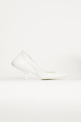 Maison Margiela White Leather Sculptural Pump