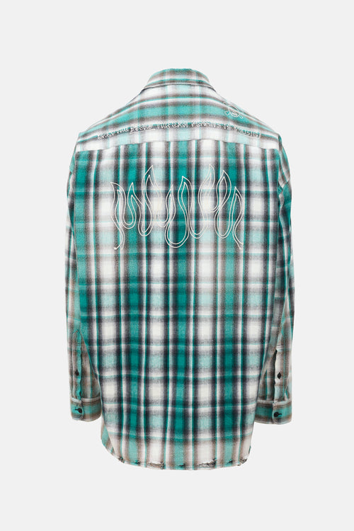 Maison Mihara Yasuhiro Distressed Embroidered Shirt