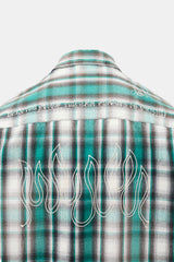 Maison Mihara Yasuhiro Distressed Embroidered Shirt