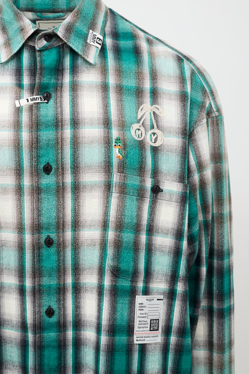 Maison Mihara Yasuhiro Distressed Embroidered Shirt
