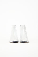 Maison Margiela Silver Leather Replica Tuxedo Boot