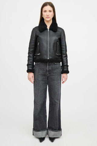 Maje Bartonfink Shearling Jacket