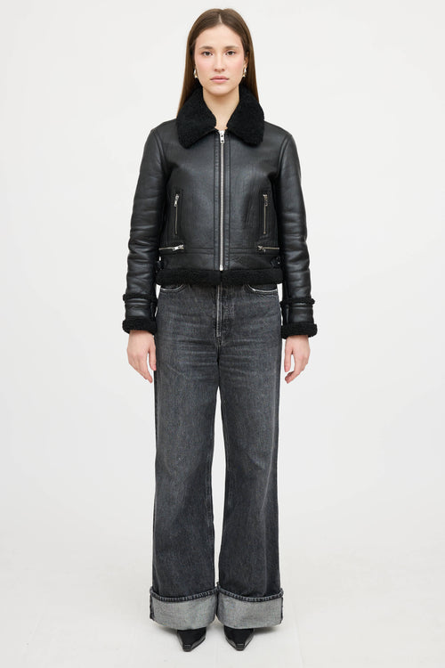 Maje Bartonfink Shearling Jacket
