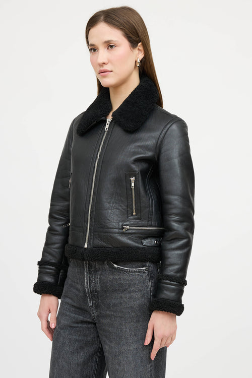 Maje Bartonfink Shearling Jacket