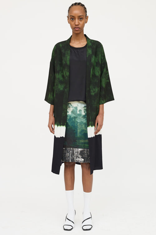Acne Studios Tie Dye Belted Cardigan