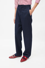 Maje Navy & Burgundy Stripes Suit