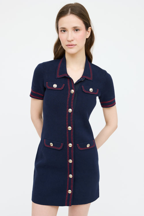 Maje Polo Button Up Dress