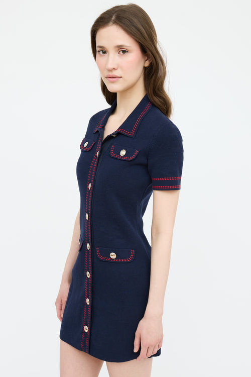 Maje Polo Button Up Dress